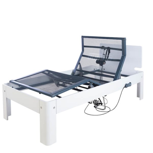 Auping elektrisch 90 x 200 Puur wit aanzicht 2