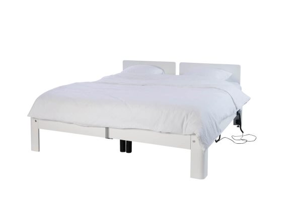 Auping Deelbaar 180 x 200 Puur wit opgemaakt