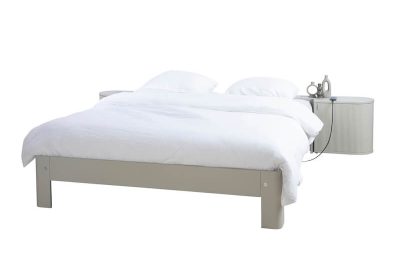 Auping elektrisch 160 x 200 Kiezelgrijs opgemaakt