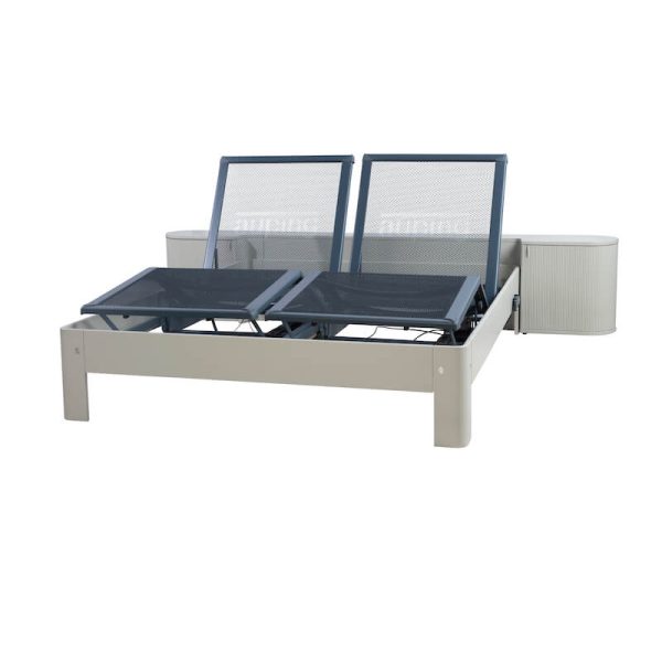Auping elektrisch 160 x 200 Kiezelgrijs verstelbaar