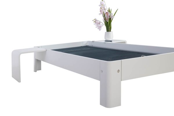Auping elektrisch 80 x 200 Puur wit aanzicht