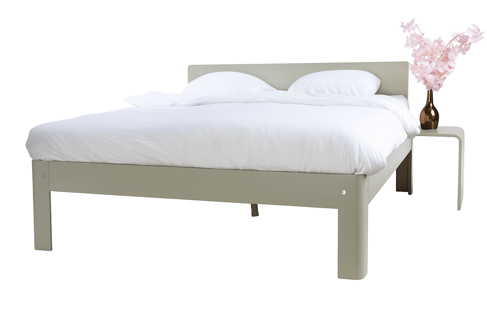 Refurbished Auping Auronde Bed 180x200 - Kiezelgrijs